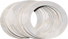 Made in USA - 0.007" Thick, 1-3/8" Inside x 1-7/8" OD, Round Shim - Uncoated 302/304 Stainless Steel - All Tool & Supply