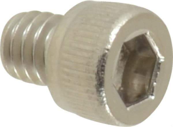 Value Collection - #8-32 UNC Hex Socket Drive, Socket Cap Screw - Grade 18-8 Stainless Steel, 3/16" Length Under Head - All Tool & Supply