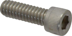 Value Collection - 1/4-20 UNC Hex Socket Drive, Socket Cap Screw - Grade 18-8 Stainless Steel, Fully Threaded, 3/4" Length Under Head - All Tool & Supply