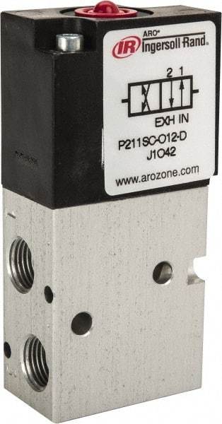 ARO/Ingersoll-Rand - 1/8", 3-Way Stacking Solenoid Valve - 120 VAC, 0.2 CV Rate, 2.4" High - All Tool & Supply