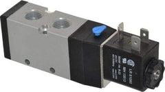 ARO/Ingersoll-Rand - 1/4", 4-Way 2-Position Maxair Stacking Solenoid Valve - 24 VDC, 0.7 CV Rate, 1.37" High - All Tool & Supply