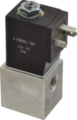 ARO/Ingersoll-Rand - 1/4", CAT Series 3-Way 2-Position Body Ported Stacking Solenoid Valve - 12 VDC, 0.2 CV Rate, 3-1/2" High - All Tool & Supply