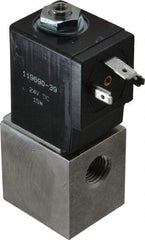 ARO/Ingersoll-Rand - 1/4", CAT Series 3-Way 2-Position Body Ported Stacking Solenoid Valve - 24 VDC, 0.2 CV Rate, 3-1/2" High - All Tool & Supply