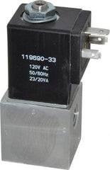 ARO/Ingersoll-Rand - 1/4", CAT Series 3-Way 2-Position Body Ported Stacking Solenoid Valve - 120 VAC, 0.2 CV Rate, 3-1/2" High - All Tool & Supply