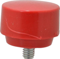 Proto - 1-1/2" Face Diam, Grade Medium, Red Hammer Tip/Face - Plastic - All Tool & Supply