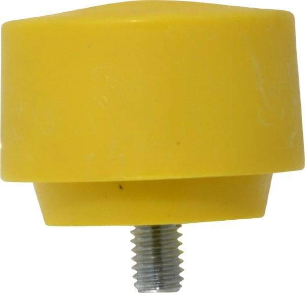 Proto - 2-1/2" Face Diam, Grade Extra Hard, Yellow Hammer Tip/Face - Plastic - All Tool & Supply