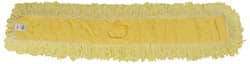 Rubbermaid - 48" Long x 5" Wide Yarn Blend Dust Mop Head - Envelope Connection, Yellow, Looped Head - All Tool & Supply