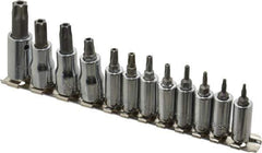 SK - 12 Piece 1/4 & 3/8" Drive Torx Bit Socket Set - T7 to T55 Torx - All Tool & Supply