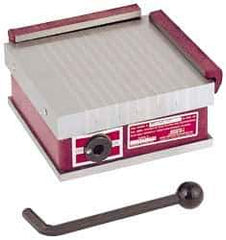 Suburban Tool - Standard Pole Square Permanent Magnetic Block Chuck - 6" Long x 6" Wide x 2-5/8" High, Ceramic - All Tool & Supply