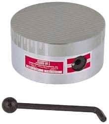 Suburban Tool - Fine Pole Round Permanent Magnetic Rotary Chuck - 7-3/4" Wide x 2-15/16" High, Ceramic - All Tool & Supply