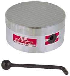 Suburban Tool - Standard Pole Round Permanent Magnetic Rotary Chuck - 9-1/4" Wide x 3" High, Ceramic - All Tool & Supply