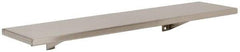 Made in USA - Stainless Steel Washroom Shelf - 24" Long x 6" Wide x 1/2" Deep - All Tool & Supply