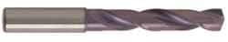 Guhring - 14.9mm 140° Solid Carbide Jobber Drill - FIREX Finish, Right Hand Cut, Spiral Flute, Straight Shank, 133mm OAL, SU Point - All Tool & Supply