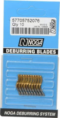 Noga - N1 Right-Handed High Speed Steel Deburring Swivel Blade - Use on Cross Hole, Hole Edge & Straight Edge Surfaces - All Tool & Supply