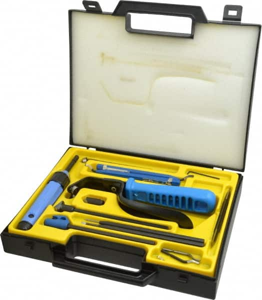 Noga - 23 Piece High Speed Steel Hand Deburring Tool Set - Exact Industrial Supply