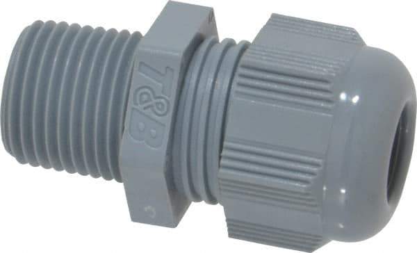 Thomas & Betts - 3/8" Trade, Nylon Threaded Straight Liquidtight Conduit Cable Gland - Noninsulated - All Tool & Supply