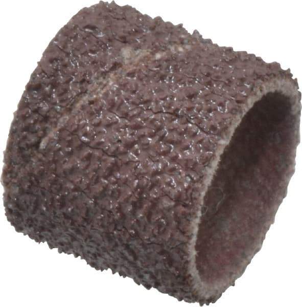 3M - 50 Grit Aluminum Oxide Coated Spiral Band - 1/2" Diam x 1/2" Wide, Coarse Grade - All Tool & Supply