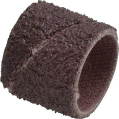 3M - 60 Grit Aluminum Oxide Coated Spiral Band - 1/2" Diam x 1/2" Wide, Medium Grade - All Tool & Supply