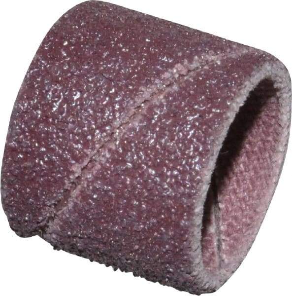 3M - 80 Grit Aluminum Oxide Coated Spiral Band - 1/2" Diam x 1/2" Wide, Medium Grade - All Tool & Supply