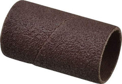 3M - 80 Grit Aluminum Oxide Coated Spiral Band - 3/4" Diam x 1-1/2" Wide, Medium Grade - All Tool & Supply