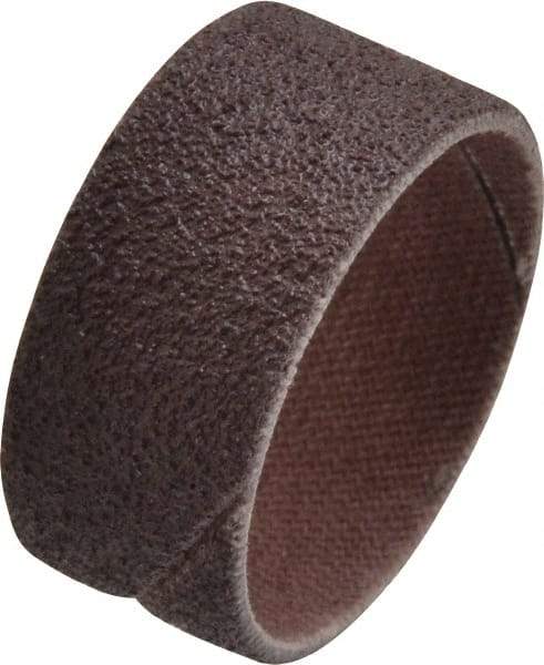 3M - 80 Grit Aluminum Oxide Coated Spiral Band - 1" Diam x 1/2" Wide, Medium Grade - All Tool & Supply