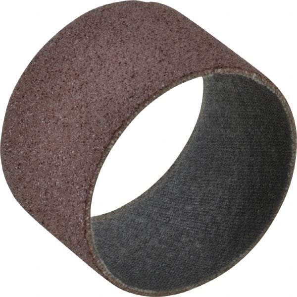 3M - 80 Grit Aluminum Oxide Coated Spiral Band - 1-1/2" Diam x 1" Wide, Medium Grade - All Tool & Supply