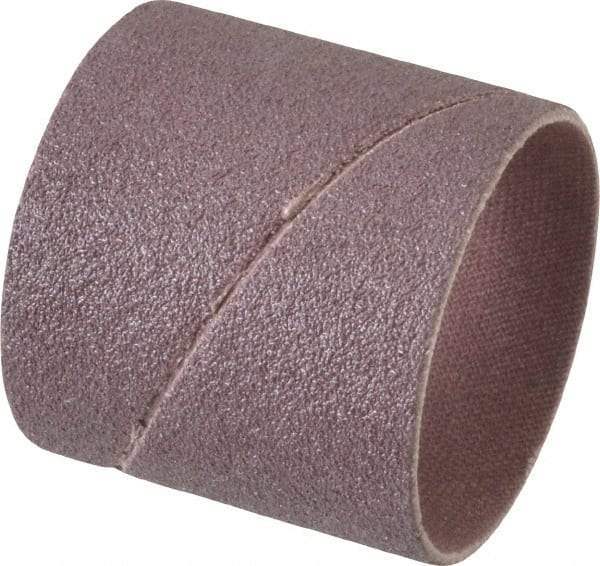 3M - 100 Grit Aluminum Oxide Coated Spiral Band - 1-1/2" Diam x 1-1/2" Wide, Fine Grade - All Tool & Supply