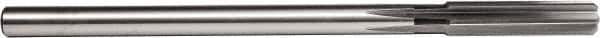 Union Butterfield - 1-3/16" High Speed Steel 8 Flute Chucking Reamer - Straight Flute, 1" Straight Shank, 2-7/8" Flute Length, 11" OAL - All Tool & Supply