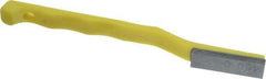 Value Collection - 400 Grit Yellow Single-Ended Boron Carbide Hand Hone - Super Fine Grade, 5-1/2" OAL, with Cutting Dimensions of 1-9/16" Length x 1/2" Wide x 3/16" High - All Tool & Supply