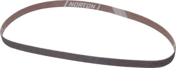 Norton - 1/2" Wide x 24" OAL, 40 Grit, Aluminum Oxide Abrasive Belt - Aluminum Oxide, Coarse, Coated, X Weighted Cloth Backing, Series R283 - All Tool & Supply