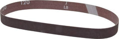 Norton - 3/4" Wide x 20-1/2" OAL, 120 Grit, Aluminum Oxide Abrasive Belt - Aluminum Oxide, Fine, Coated, Cloth Backing, Series R283 - All Tool & Supply