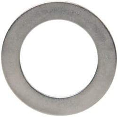 Made in USA - 0.01" Thick, 1/2" Inside x 3/4" OD, Round Shim - 7/16" Screw, Uncoated 316 Stainless Steel - All Tool & Supply