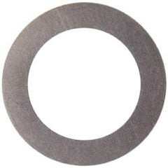 Made in USA - 0.005" Thick, 1/2" Inside x 3/4" OD, Round Shim - 7/16" Screw, Uncoated 316 Stainless Steel - All Tool & Supply