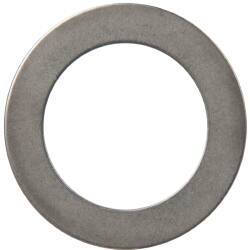 Made in USA - 0.016" Thick, 3/4" Inside x 1-1/8" OD, Round Shim - 5/8" Screw, Uncoated 316 Stainless Steel - All Tool & Supply