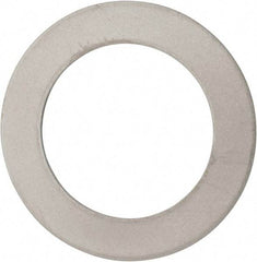 Made in USA - 0.03" Thick, 1" Inside x 1-1/2" OD, Round Shim - 7/8" Screw, Uncoated 316 Stainless Steel - All Tool & Supply