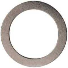 Made in USA - 0.01" Thick, 0.314" Inside x 7/16" OD, Shortening Shim - 1/4" Screw, Uncoated 300 Stainless Steel - All Tool & Supply