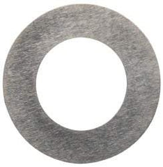 Made in USA - 0.1mm Thick, 8mm Inside x 14mm OD, Round Shim - 1/4" Screw, Uncoated 302/304 Stainless Steel - All Tool & Supply