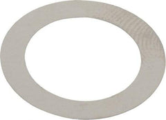 Made in USA - 0.1mm Thick, 14mm Inside x 20mm OD, Round Shim - 1/2" Screw, Uncoated 302/304 Stainless Steel - All Tool & Supply