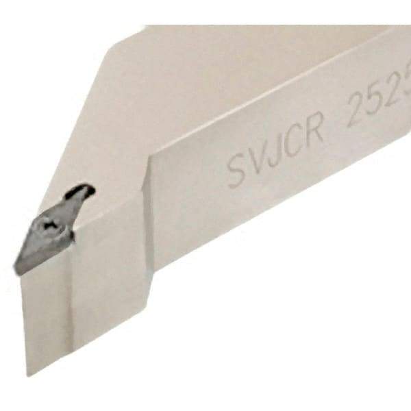 Iscar - SVJC, Right Hand Cut, 93° Lead Angle, 25mm Shank Height x 25mm Shank Width, Neutral Rake Indexable Turning Toolholder - 150mm OAL, VC..1604.. Insert Compatibility, Series Isoturn - All Tool & Supply