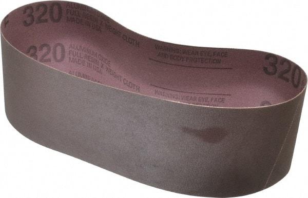 Tru-Maxx - 3" Wide x 24" OAL, 320 Grit, Aluminum Oxide Abrasive Belt - Aluminum Oxide, Extra Fine, Coated - All Tool & Supply