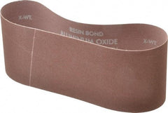 Norton - 4" Wide x 24" OAL, 120 Grit, Aluminum Oxide Abrasive Belt - Aluminum Oxide, Fine, Coated, X Weighted Cloth Backing, Series R228 - All Tool & Supply