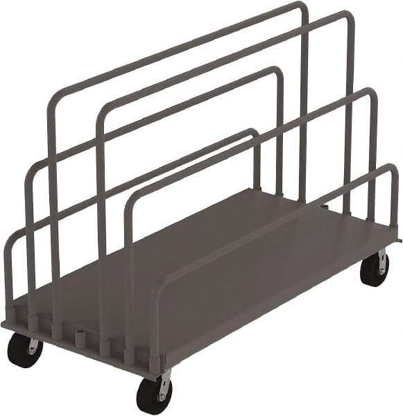 Jamco - 2,000 Lb Capacity Steel Panel Truck - 30" OAW, Phenolic Casters - All Tool & Supply