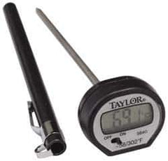 Taylor - -40 to 302°F Pocket Digital Thermometer - LCD Display, 1.5 Volts - All Tool & Supply