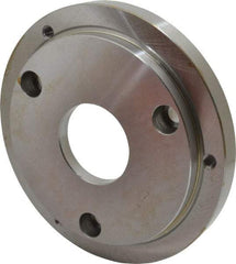 Buck Chuck Company - Adapter Back Plate for 8" Diam Self Centering Lathe Chucks - A1/A2-6 Mount, 2.39" Through Hole Diam, 6.283mm ID, 7.87" OD, 0.714" Flange Height, Steel - All Tool & Supply