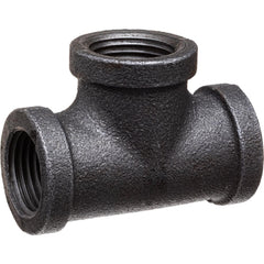 Black Pipe Fittings; Fitting Type: Tee; Fitting Size: 3″; Material: Malleable Iron; Finish: Black; Fitting Shape: Tee; Thread Standard: NPT; Connection Type: Threaded; Lead Free: No; Standards: ASME ™B1.2.1;  ™ASME ™B16.3;  ™UL Listed