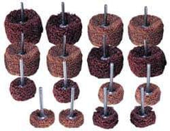 Superior Abrasives - 1 & (2) 1-1/2" Diam Scrubber Buffing Wheel Set - Shank Included - All Tool & Supply