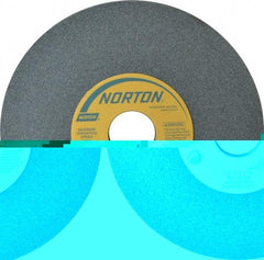 Norton - 7" Diam x 1-1/4" Hole x 1/2" Thick, I Hardness, 100 Grit Surface Grinding Wheel - Silicon Carbide, Type 1, Fine Grade, 3,600 Max RPM, Vitrified Bond, No Recess - All Tool & Supply