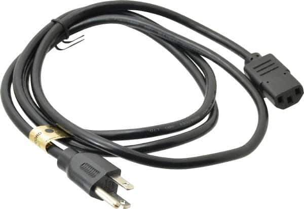 Tripp-Lite - 6' Long, NEMA 5-15P/IEC-320-C-13 Computer Cable - Black, Male x Female - All Tool & Supply