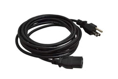 Tripp-Lite - 12' Long, NEMA 5-15P/IEC-320-C-13 Computer Cable - Black, Male x Female - All Tool & Supply