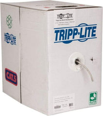 Tripp-Lite - Cat5e, 24 AWG, 350 MHz, Unshielded Network & Ethernet Cable - Gray, PVC, 1,000' OAL - All Tool & Supply